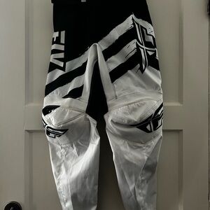 Fly Racing Kids Black and White Bottoms